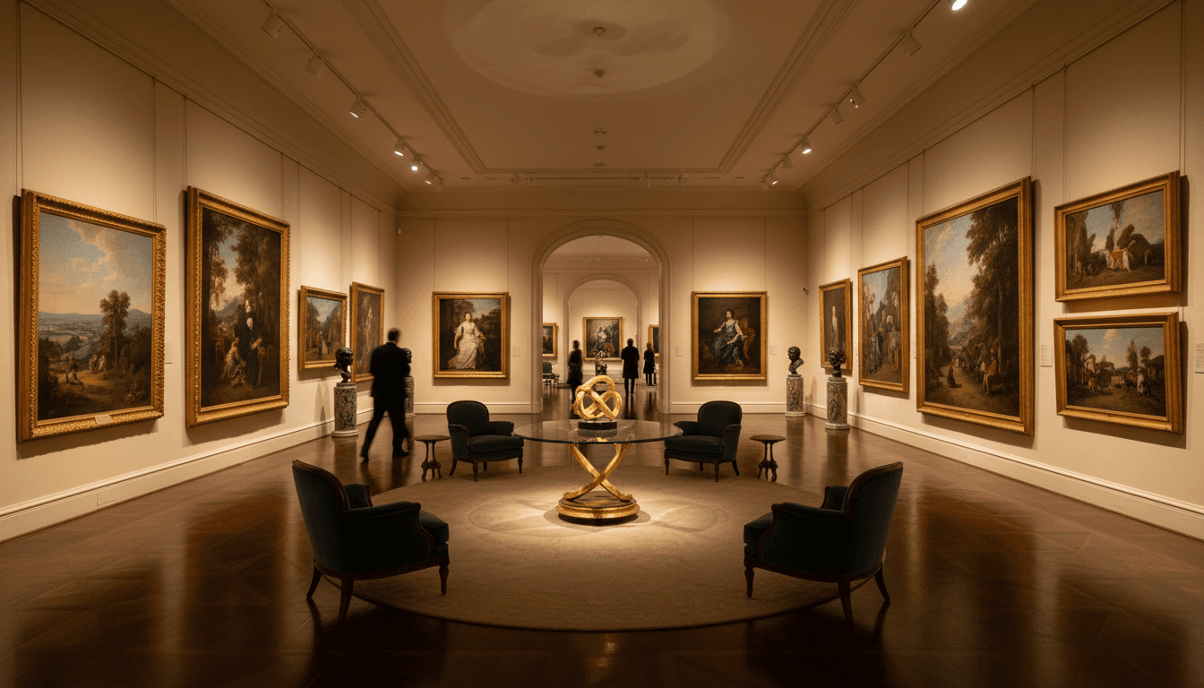 Private viewing space in the Christine Christine gallery in Mitchellville